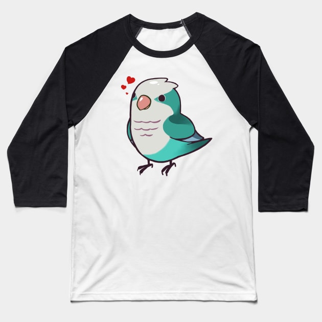 Quaker Parrot 3 Baseball T-Shirt by Shemii